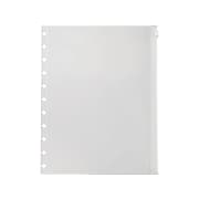 Staples Arc Poly File Pockets, Letter Size, Clear, 2/Pack (21304)
