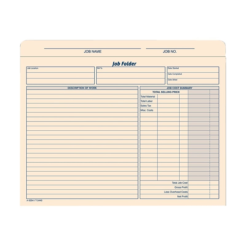 TOPS Paper Stock File Jackets, Extra Wide Letter Size, Manila, 20/Pack (TOP 3440) image 1