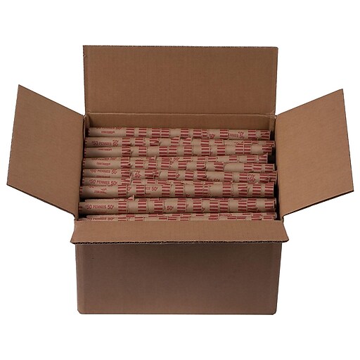 PapR Products Penny Coin Wrappers, Brown 1000/Box (23001/2160640