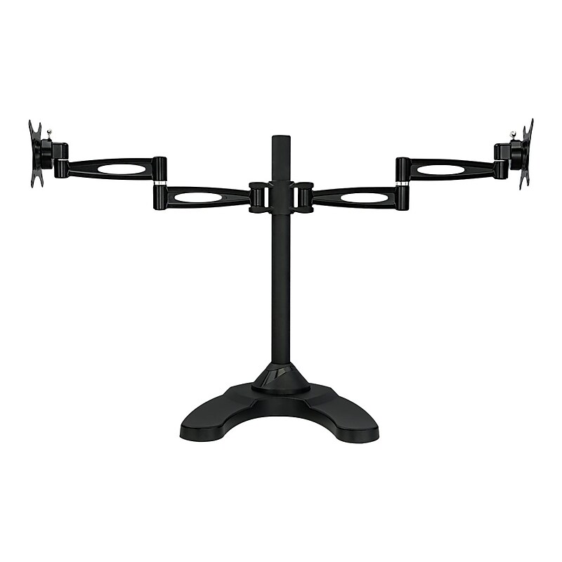 Mount-It! Dual Monitor Stand, Up To 27" Monitors, Black (MI-792) image 1