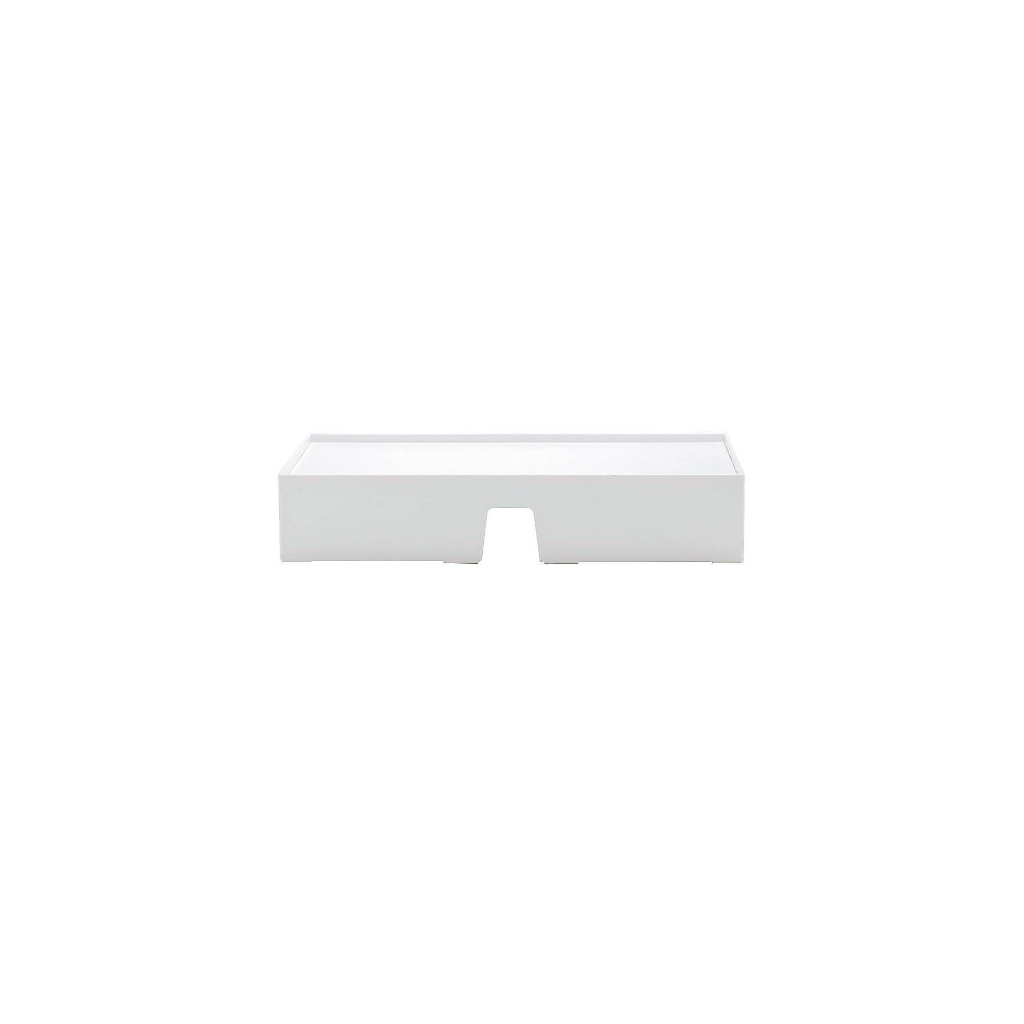 Poppin Non-Adjustable Monitor Riser, White (102092) Sansujyuku sansujyuku.com