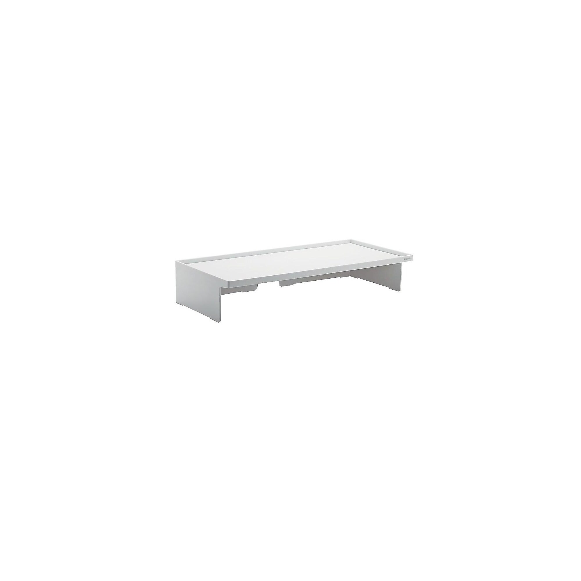 Poppin Non-Adjustable Monitor Riser, White (102092) Sansujyuku sansujyuku.com