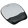 Fellowes Memory Foam Mouse Pad/Wrist Rest Combo, Black/Silver Streak (9175801)~#|#~sp42126345_sc7
