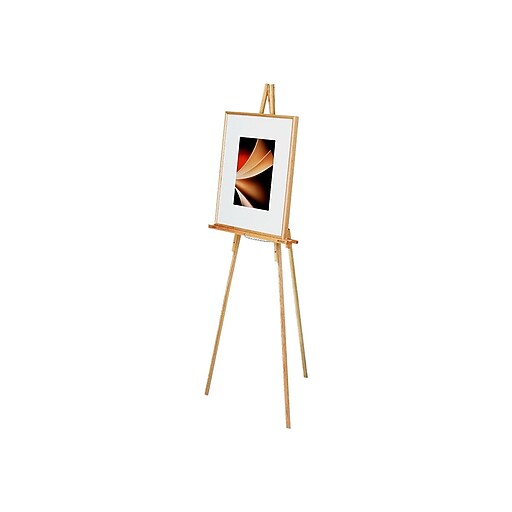 quartet® Hardwood Display Easel, Natural Oak, 64" (28219US) at Staples