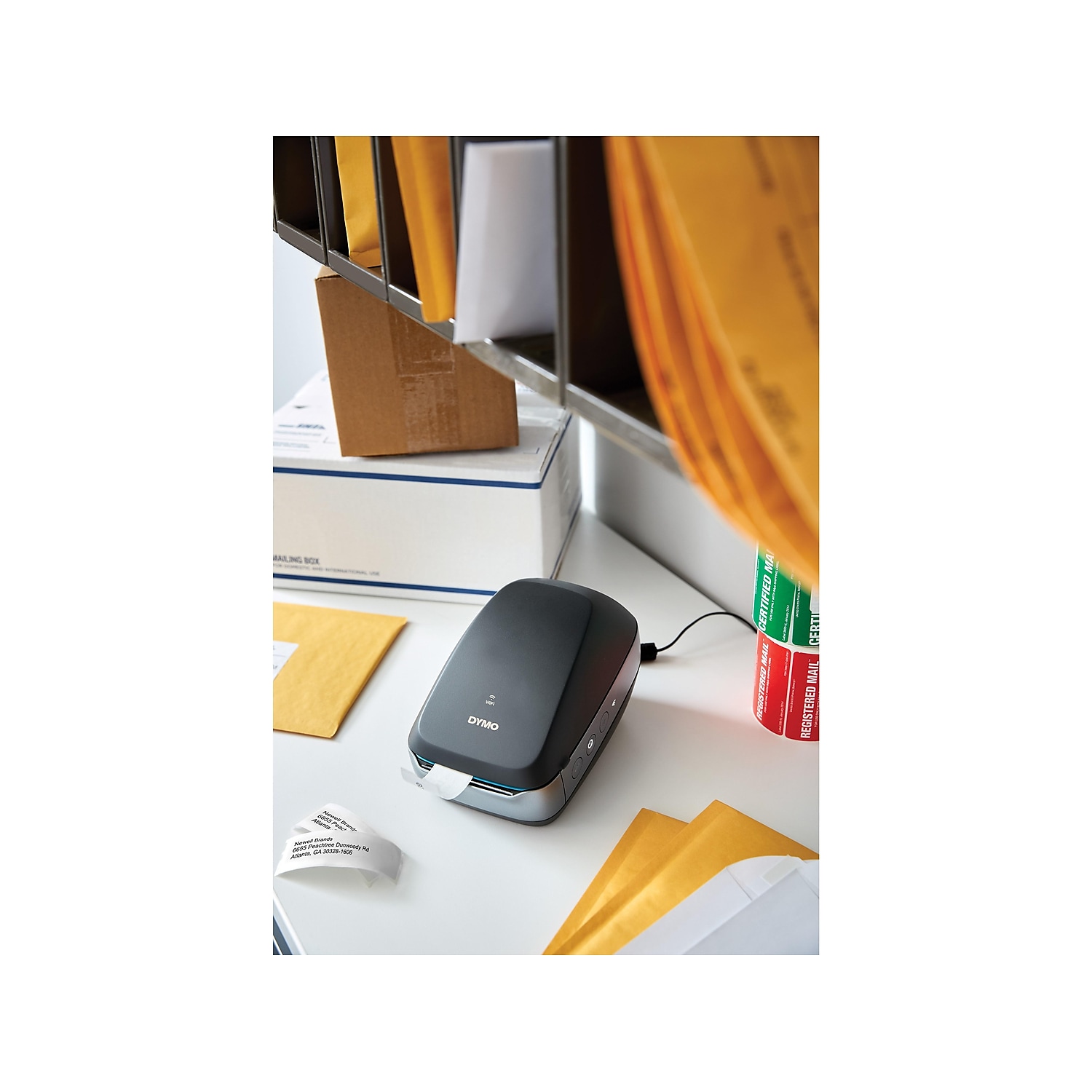 Dymo Thermo Etikettendrucker WLAN 71 Etiketten pro Minute schwarz 2002150 - Bild 7 von 9