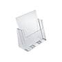 Azar Brochure Holder, 9.17" x 9.8", Vertical, Table Top, Clear, Plastic, 2/Pack (AZA252385)~#|#~sp42126551_sc7