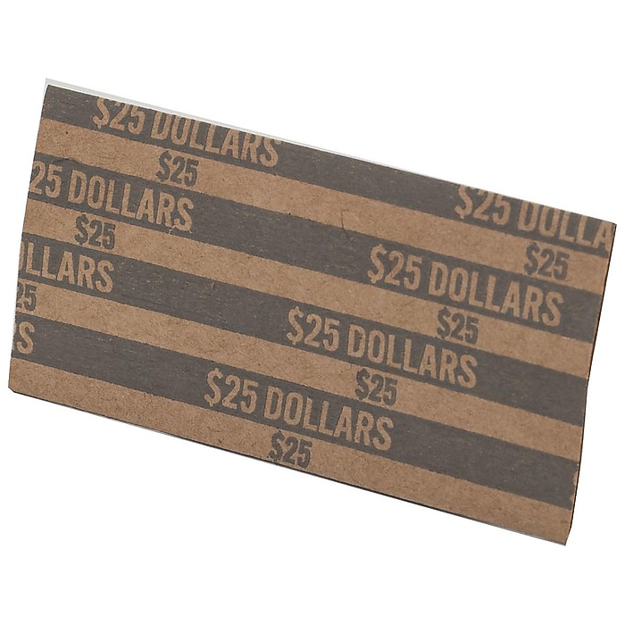 Pap-R Products Dollar Coin Wrappers, Gray 1,000/Box (30100) | Staples for Wrapper Free Printable Coin Wrappers