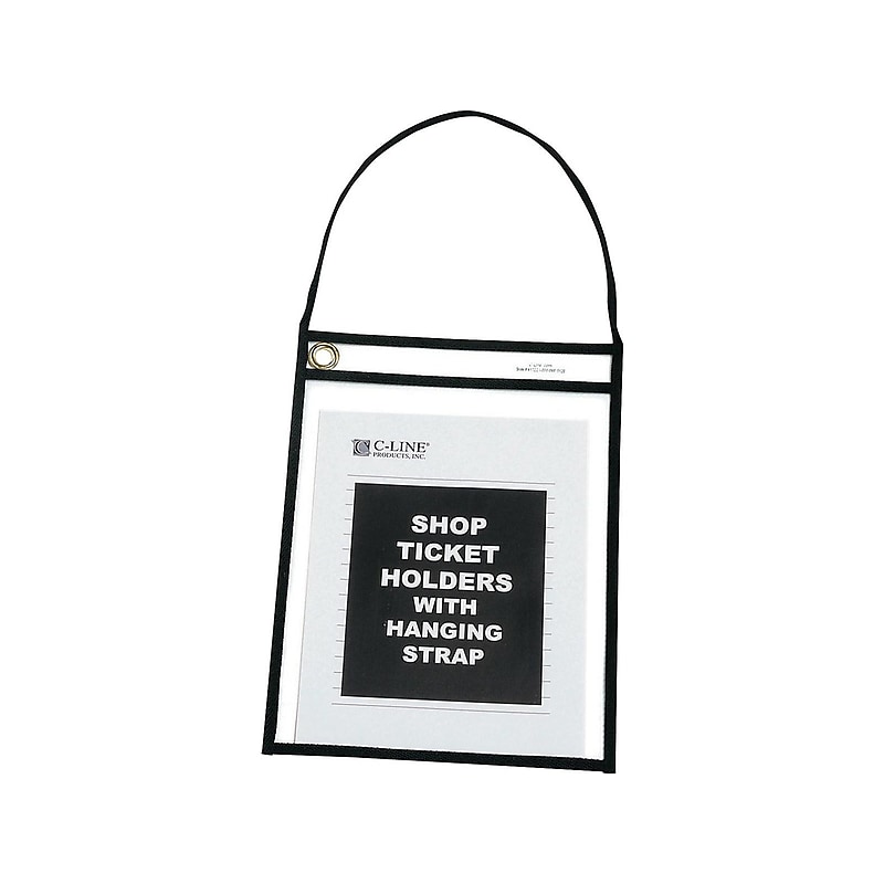 C-Line Job Ticket Holders, 9" x 12", Clear, 15/Box (41922) image 1