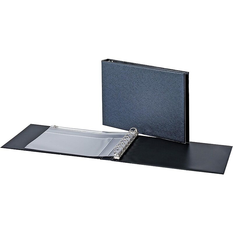 Cardinal 1" 7-Ring Business Check Binder, D-Ring, Black (35000V3) image 1