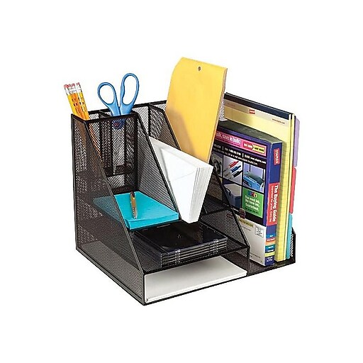 Shop Staples For Staples Wire Mesh Giant Desk Organizer Black