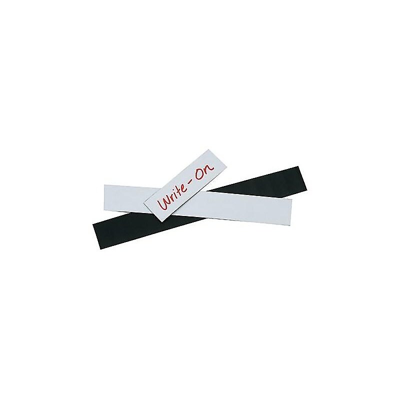 Warehouse Label Magnetic Strips, 2" x 6", White, 25/Pack (LH178) image 1