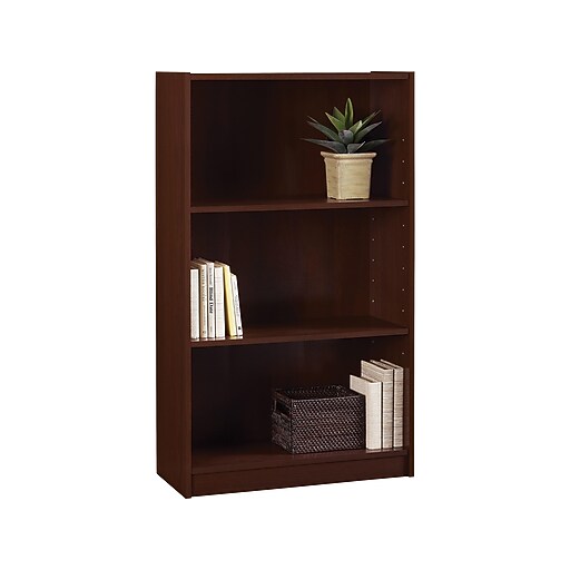 Hayden 3Shelf Laminate Bookcase, Hilton Cherry at Staples
