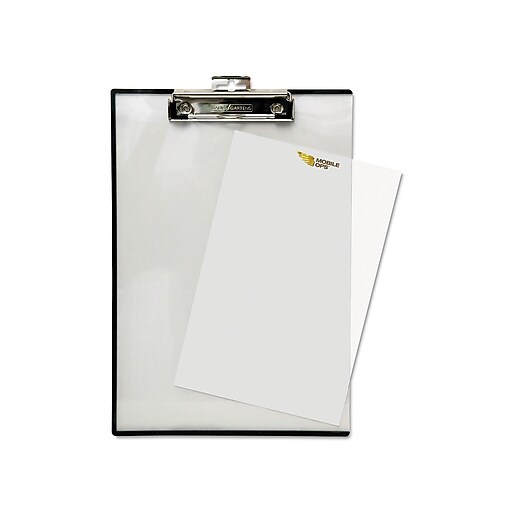 Baumgarten's Plastic Clipboard, Clear (BAUTA1611) Staples