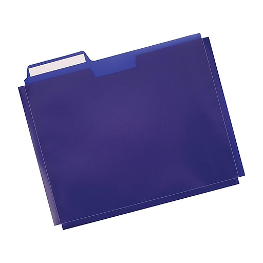 Plastic File Folder Pockets, Letter, Assorted, 5/Pack Staples
