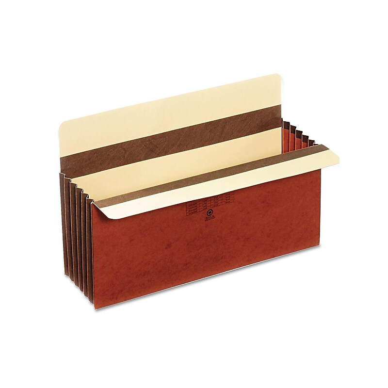Pendaflex 10% Recycled Heavy Duty Reinforced File Pocket, 5 1/4" Expansion, Legal Size, Brown, 10/Box (C1536GHD) image 1
