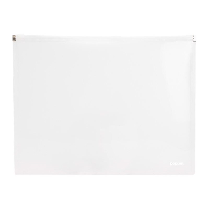 Poppin Poly Wallets, Letter Size, Clear, 3/Pack (100142) image 1