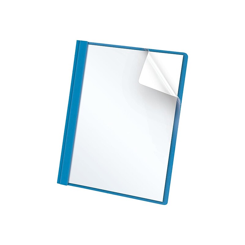Oxford 3-Prong Report Covers, Letter, Light Blue, 25/Box (OXF 55801) image 1