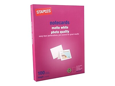 staples custom note cards