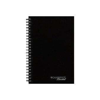 AT-A-GLANCE Professional Notebooks, 5" x 8", College Ruled, 80 Sheets, Black (06096)