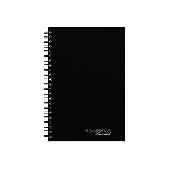 AT-A-GLANCE Professional Notebooks, 5" x 8", College Ruled, 80 Sheets, Black (06096)