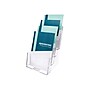 Deflecto Literature Holder, 5.83" x 8.27", Vertical, Wall Mounted, Clear Plastic (77901)~#|#~sp42127385_sc7