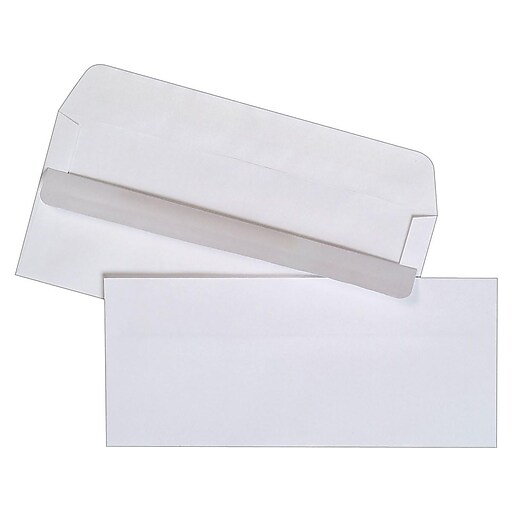 Staples Brand Self Seal #10 Business Envelopes, 4 1/8