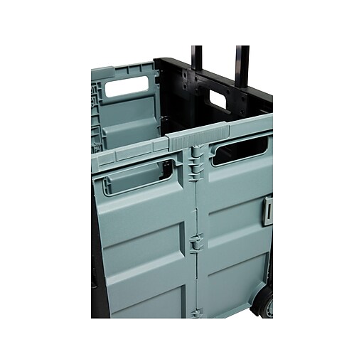 Staples Expanding Folding Crate on Wheels Staples