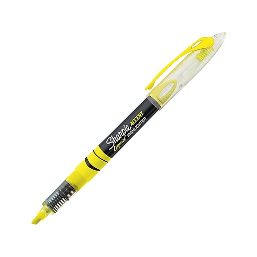 Sharpie® Liquid Accent® Highlighter, Fluorescent Yellow, 12/pk (1754463