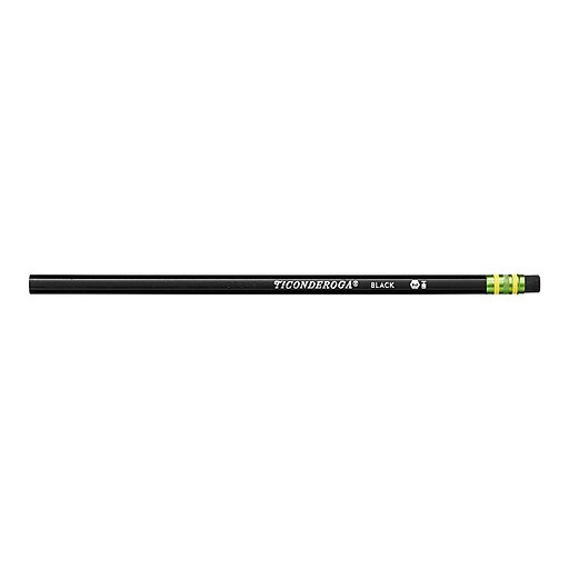 Ticonderoga Pencils 13953 12-Pack Black #2 HB Soft Wood-Cased Graphite 