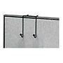 Fellowes Wire Partition Additions Plastic Double Coat Hook, Black (75510)~#|#~sp42154366_sc7