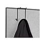 Fellowes Wire Partition Additions Plastic Double Coat Hook, Black (75510)~#|#~sp42154368_sc7
