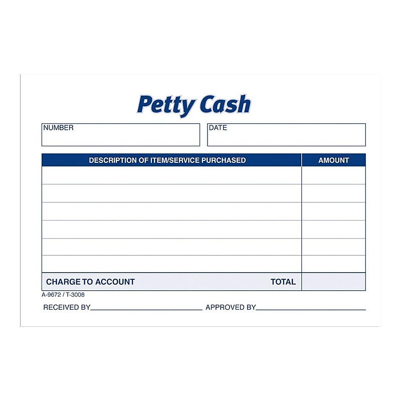 Adams 1-Part Carbonless Receipts, 5"L x 3.5"W, 50 Sets/Book, 12 (9672ABF) image 1
