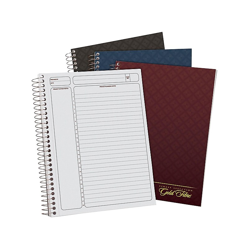 Ampad Gold Fiber 1-Subject Professional Notebook, 7.25" x 9.5", Cornell, 84 Sheets (20-817) image 1