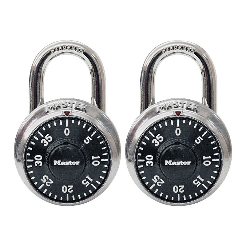 Master Lock Combination Padlock, 2/Pack (1500T) image 1