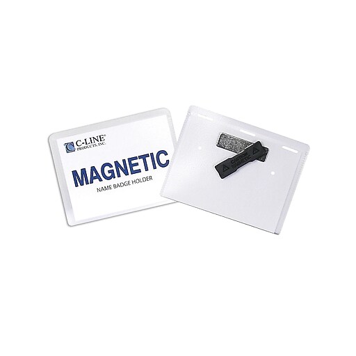 CLine Name Badge Holder Kits, Top Load, 3" x 4", 20/Bx Staples