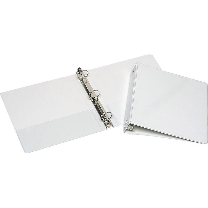 AbilityOne Skilcraft 1 1/2" 3-Ring View Binders, White (7510015194381) image 1