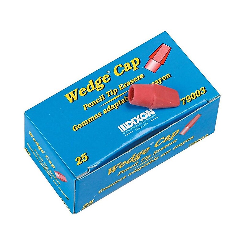 DIXON Erasers, Pink, 25/Box (79003) image 1