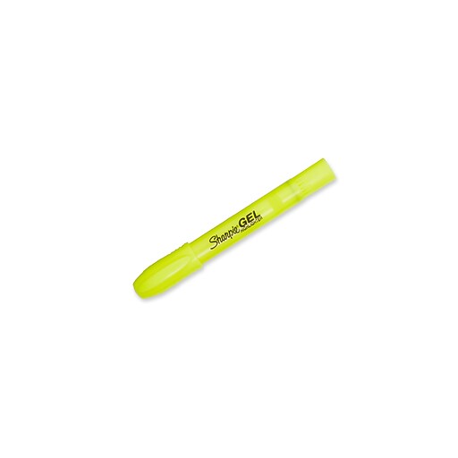 Sharpie Stick Highlighters, Gel, Yellow, 4/Pack (1780476) at Staples