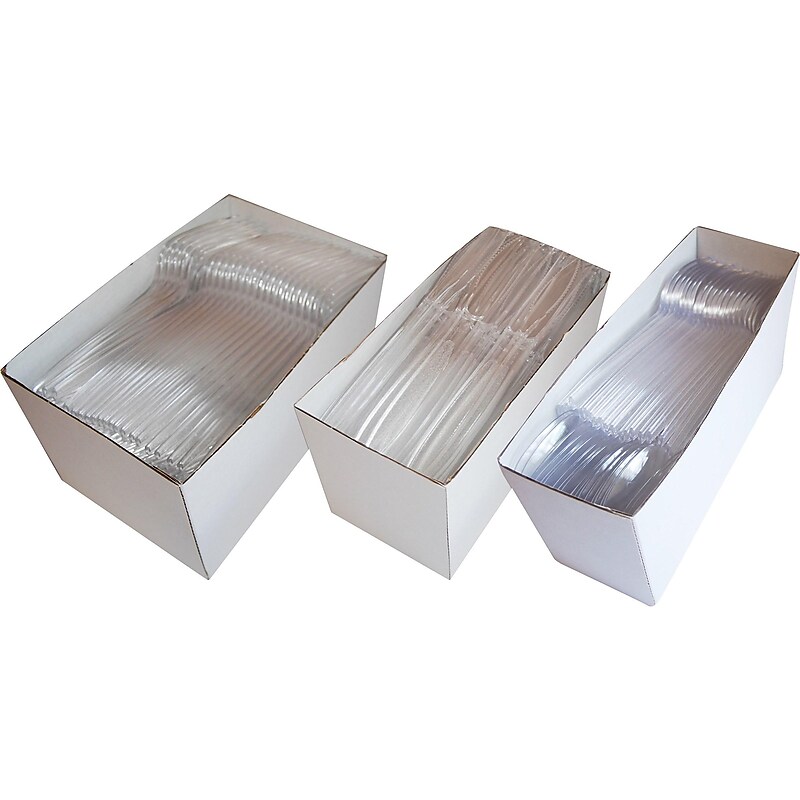 Berkley Square Polystyrene Serving Sets, Heavy-Weight, Clear, 360/Pack (1088008) image 1
