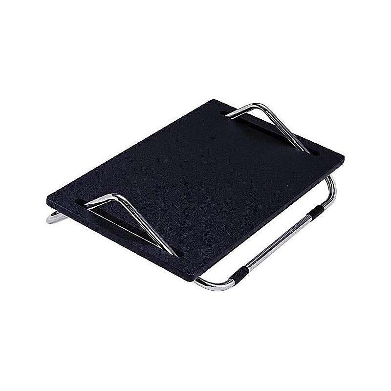 Safco Ergo-Comfort Tilt Adjustable Footrests, Black/Chrome (2105) image 1