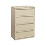 HON Brigade 700 Series 4-Drawer Lateral File Cabinet, Locking, Putty/Beige, Letter/Legal, 36"W (H784.L.L)~#|#~sp42167603_sc7