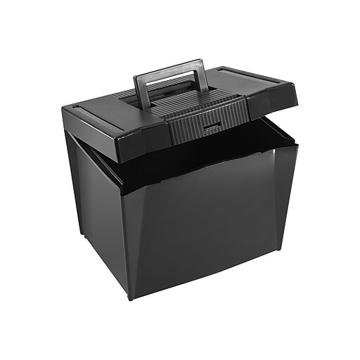 Pendaflex Portable Hanging File Box, Letter Size, Black (PFX 20861