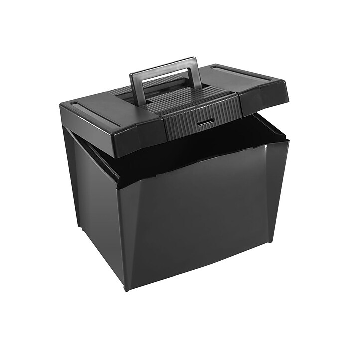 Pendaflex Portable Hanging File Box, Letter Size, Black (PFX 20861