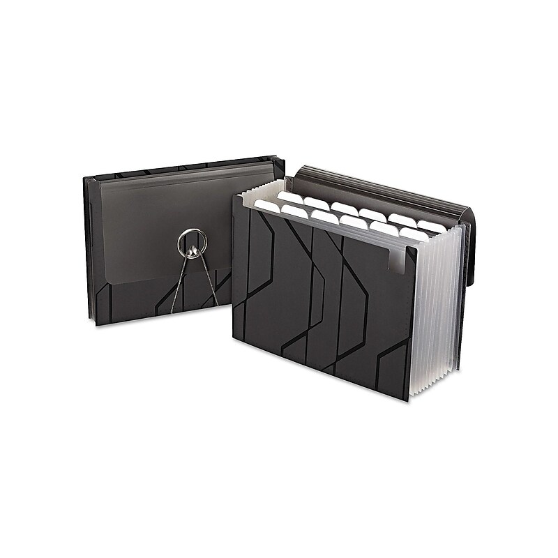 Pendaflex Expanding File, 7-3/4" Expansion, Letter Size, 13 Pocket, Black (PFX 02327) image 1