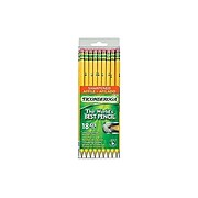 Ticonderoga The World's Best Pencil Pre-Sharpened Wooden Pencil, 2.2mm, #2 Soft Lead, 18/Pack (13818)