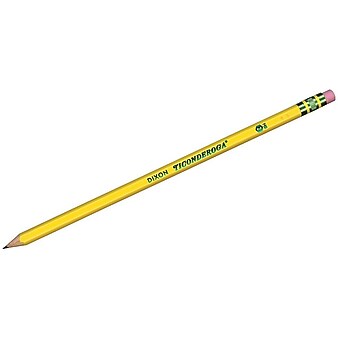 Ticonderoga Pre-Sharpened Wooden Pencil, 2.2mm, #2 Soft Lead, 72/Pack (13972)