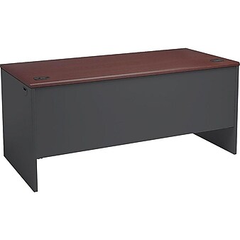 HON 38000 Series 66" Single Pedestal Desk, Charcoal (HON38291RNS)