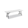 Staples 8' x 29" Heavy Duty Plastic Folding Table, Light Gray (79133)~#|#~sp42173575_sc7