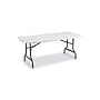Staples 6' x 29.5" Heavy Duty Plastic Folding Table, White Granite (62109)~#|#~sp42173578_sc7