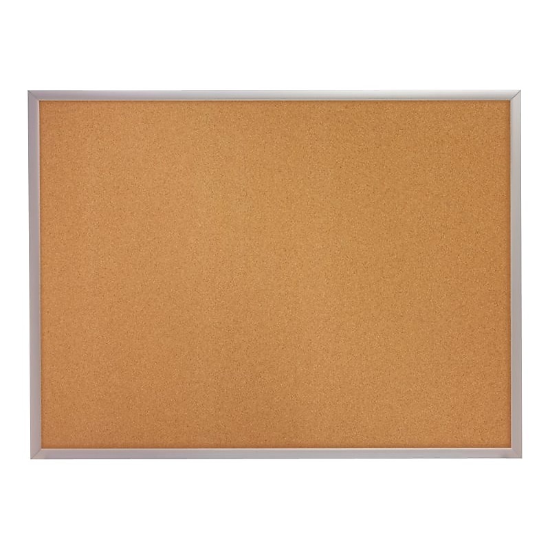Quartet Classic Cork Bulletin Board, Aluminum Frame, 4'H x 8'W (QRT2308) image 1